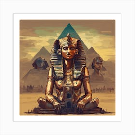 669072 I Want A Painting About The Pyramids And The Sphin Xl 1024 V1 0 Art Print