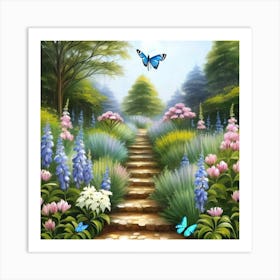 Path To The Garden Art Print