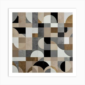 Abstract Geometric Shapes Poster