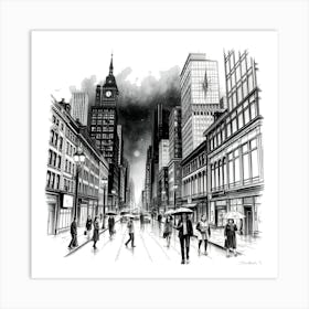 Cityscape Art Print