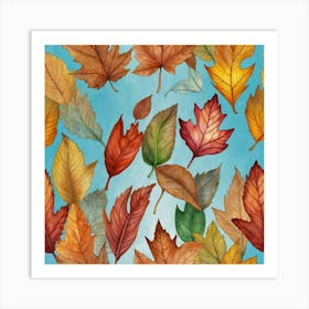 Autumn Leaves Art Print