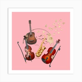 Music Instruments Art Print Art Print