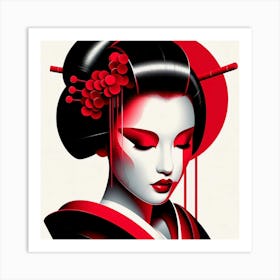 Japan Geisha Visual 2 Art Print