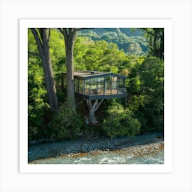 Tree House In New Zealand Art Print