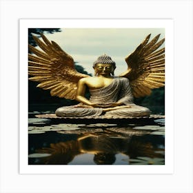 Default Buddha Horus Phoenix Gilded Filigree Intricate Carved 0 Art Print