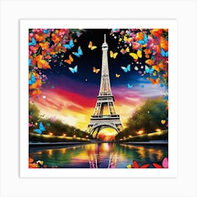 Paris Eiffel Tower 108 Art Print