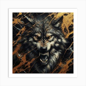 Raja the wolf Art Print