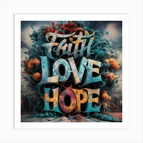 Faith Love Hope Art Print