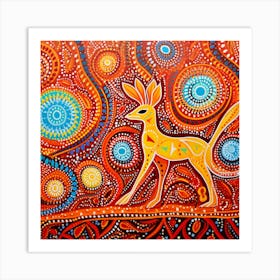 Kangaroo Painting Art Print