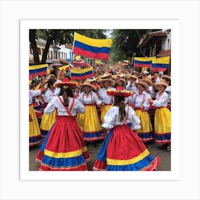 Ecuadorian Dancers 2 Art Print