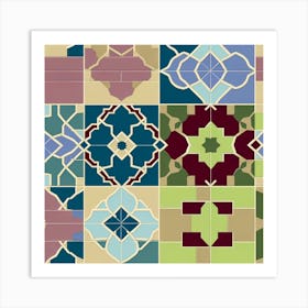 Modern Islamic Tile Art Print