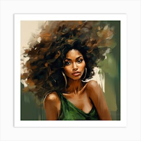 Afro Girl 58 Art Print