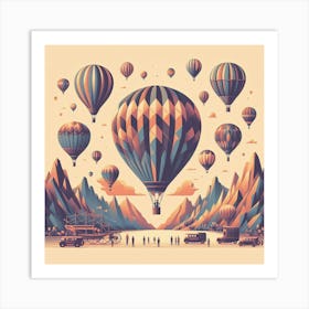 Hot Air Balloons Art Print