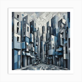 Abstract Cityscape 11 Art Print