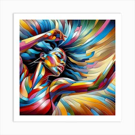 Abstract Of A Woman 16 Art Print