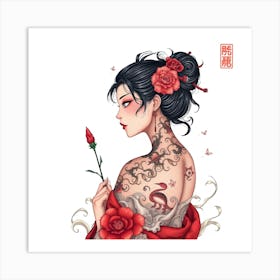 Chinese Girl Art Print