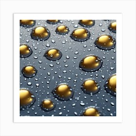 Water Droplets 16 Art Print