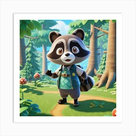 Animal Crossing Raccoon 1 Poster