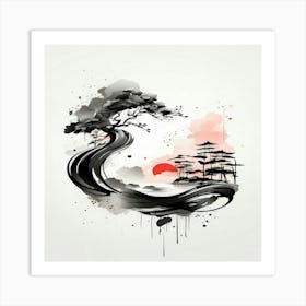 Japanese Tree Art Print