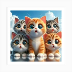 Cute Kittens Art Print