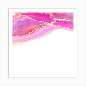 Sparkling Pink Agate Texture 13 1 Art Print