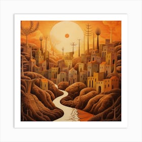 'Sunset City' Art Print