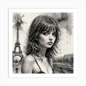 Paris Eiffel Tower 1 Art Print