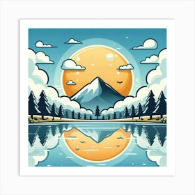 Mountain Landscape Art Print