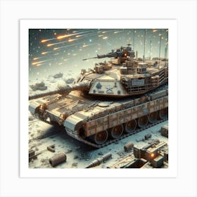 World War Ii Tank Art Print