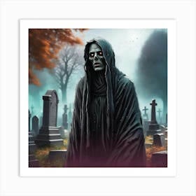 Unholy Apparition of the Graveyard Art Print