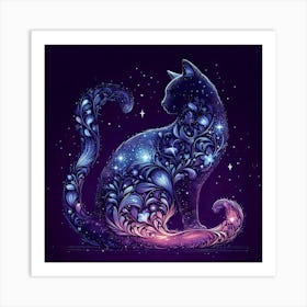 Galaxy Cat 1 Art Print