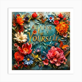 Always Be Yourself 11 Art Print