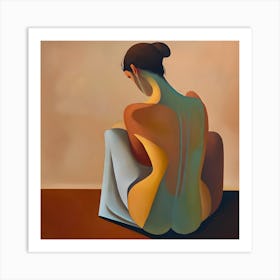 Abstract Of A Woman 3 Art Print