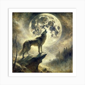 Howling Wolf Art Print Art Print