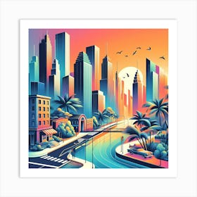 Cityscape 45 Art Print