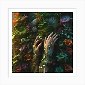 Garden Of Hands Art Print