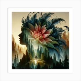 Flower In The Forest Art Print