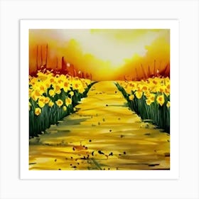 Yellow Daffodils Art Print