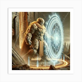 Stonebound Guardians Defensive Shields 1 Art Print