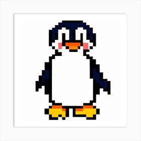 Pixel Penguin Art Print