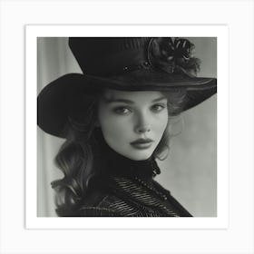 Lady In A Hat Art Print