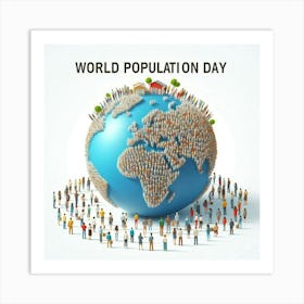 World Population Day 1 Art Print