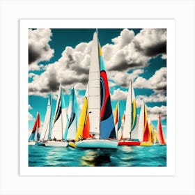 Regatta Art Print