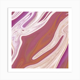 Abstract Pink And Purple Swirls Art Print