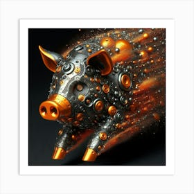 Pig 3d Art Print