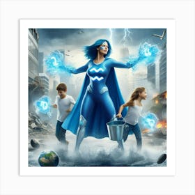 Aquarius Super Mom #9 Art Print