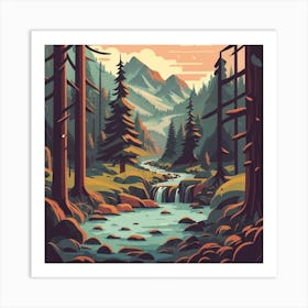 Forest Landscape Art Print