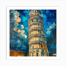 Leaning Tower Of Pisa 2 Art Print