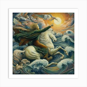 Lord Of The Waves Art Print