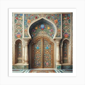 Islamic Door Art Print